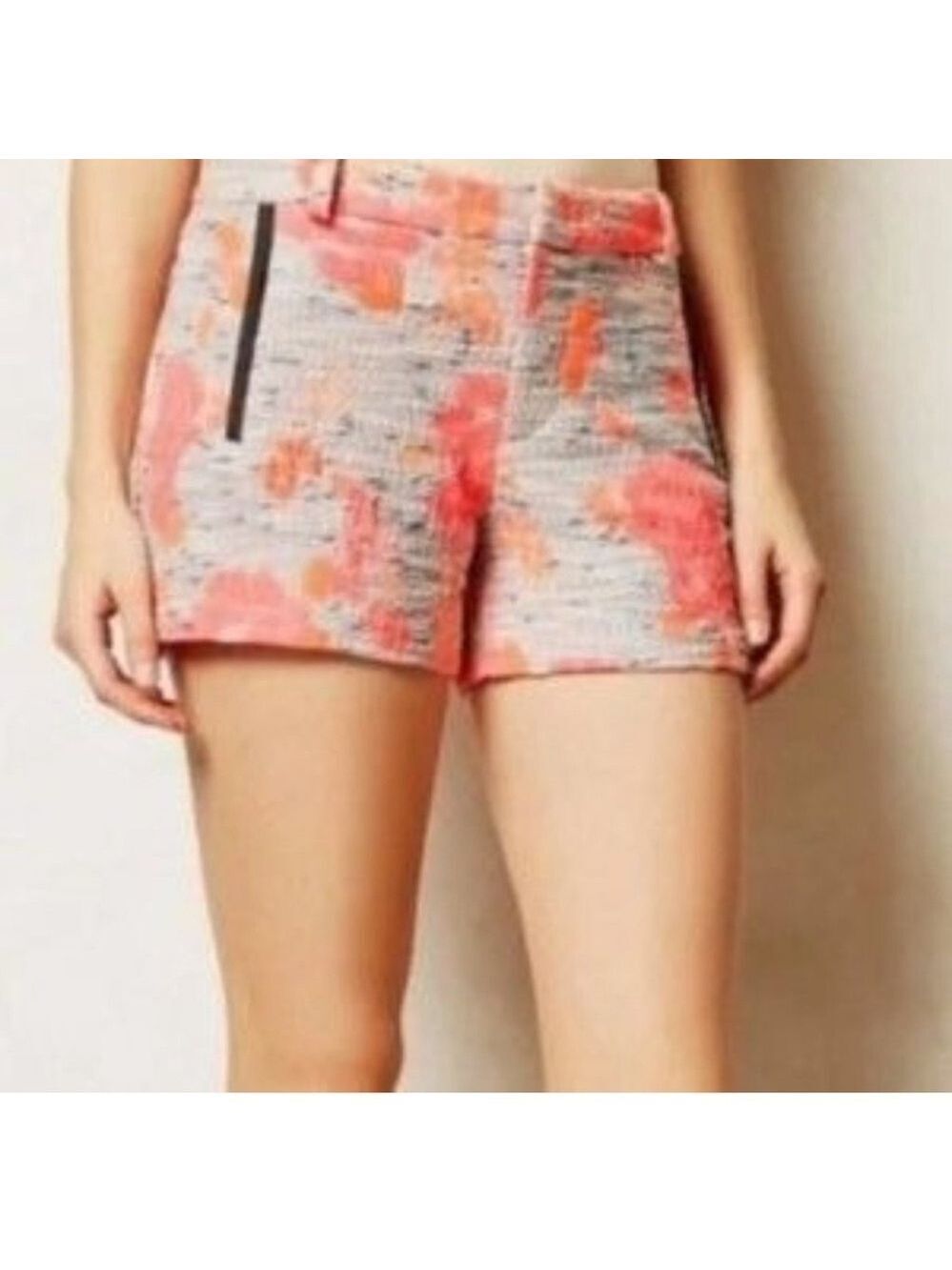 Anthropologie NOMAD Morgan Carper Tweed Gardenside Shorts Size 0 festival